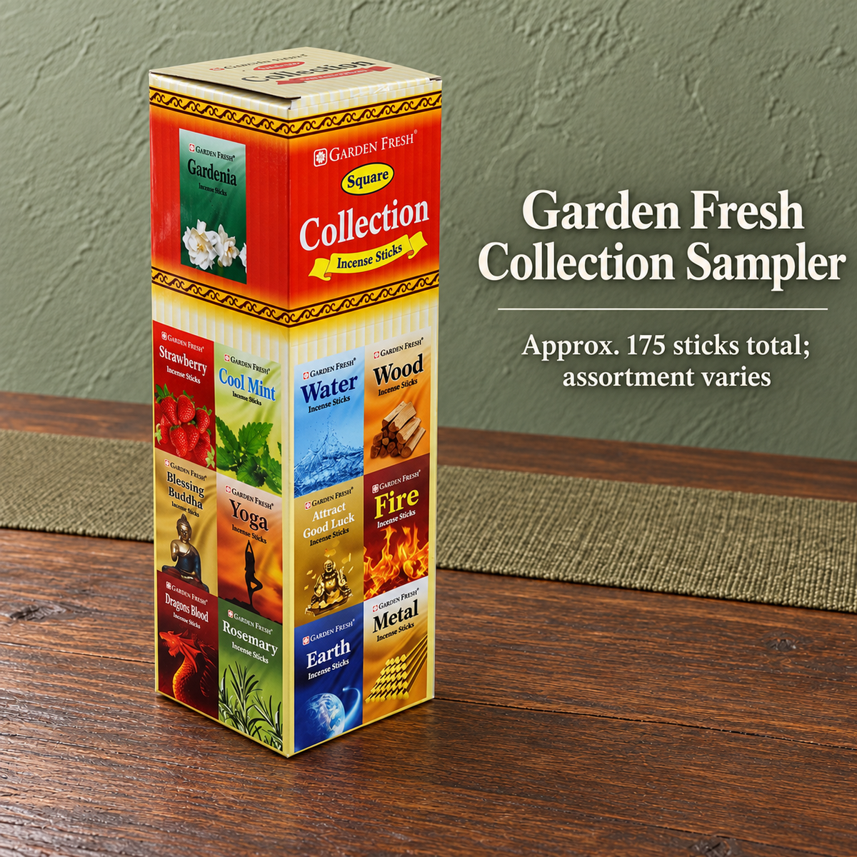 Garden Fresh Collection Sampler — Approx. 175 sticks total; assortment varies
