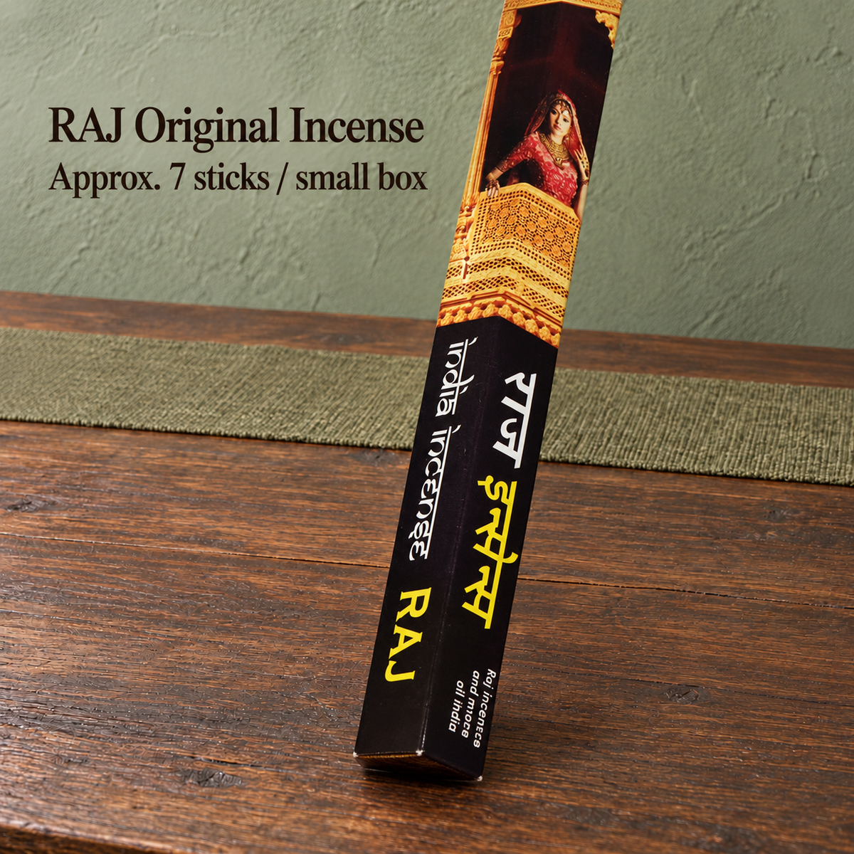 RAJ Original Incense — Approx. 7 sticks / small box