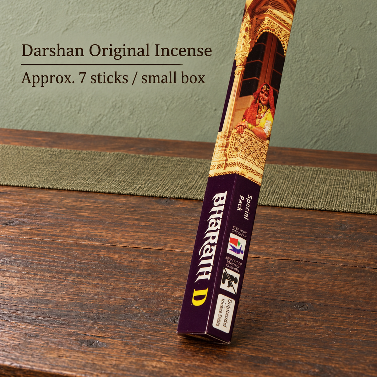 Darshan Original Incense — Approx. 7 sticks / small box