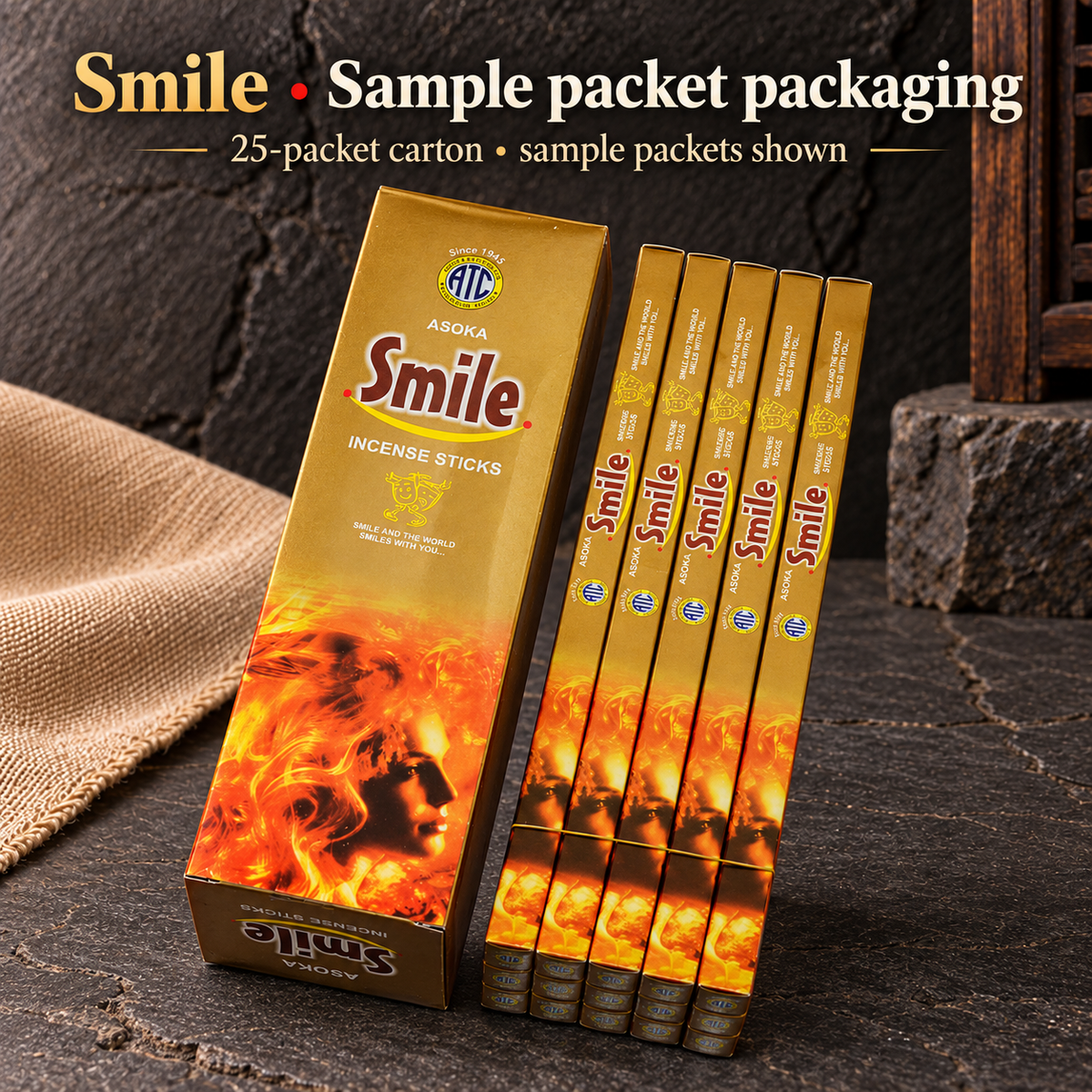 Smile • Sample packet packaging