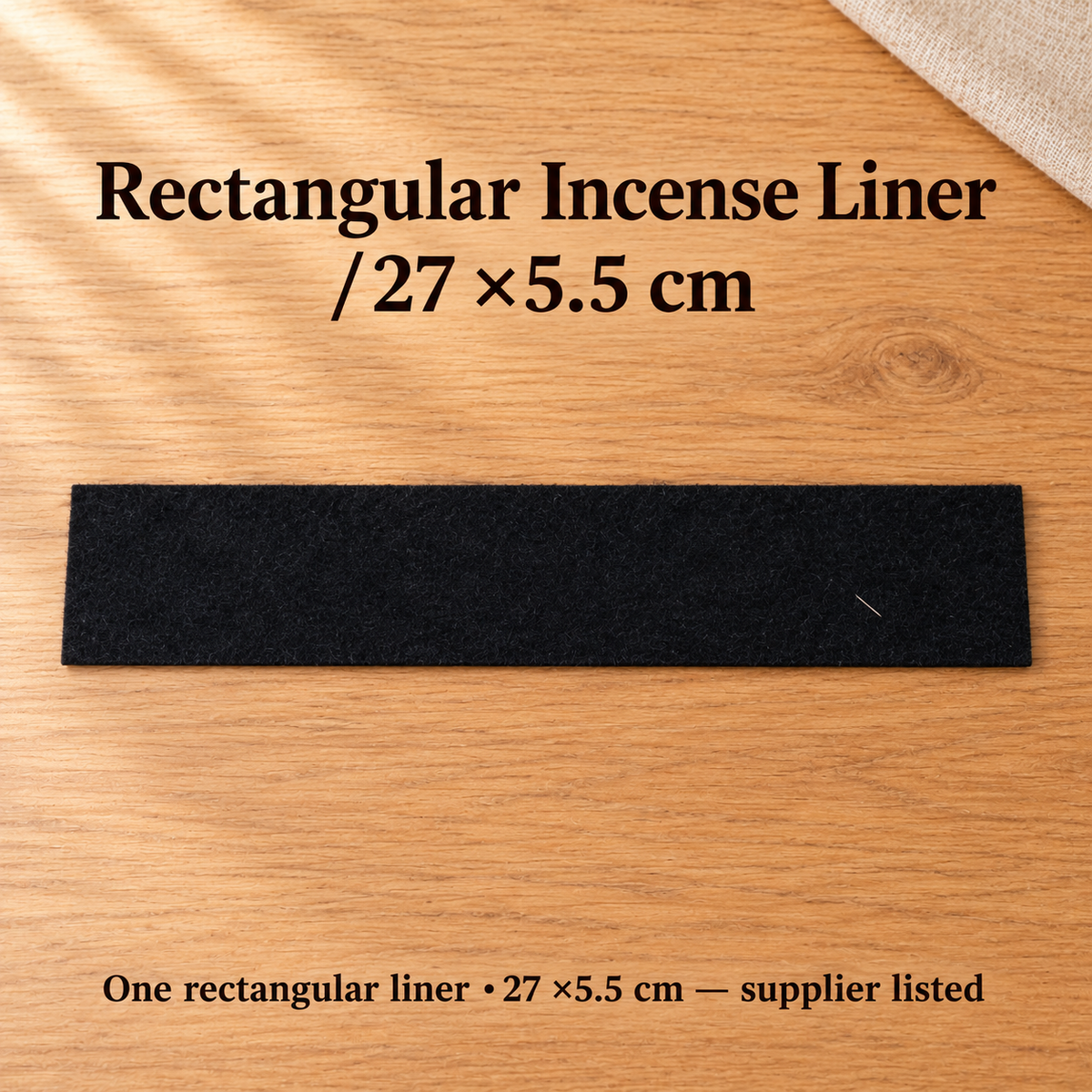 Rectangular Incense Liner Pad — 27 ×5.5 cm — product-05