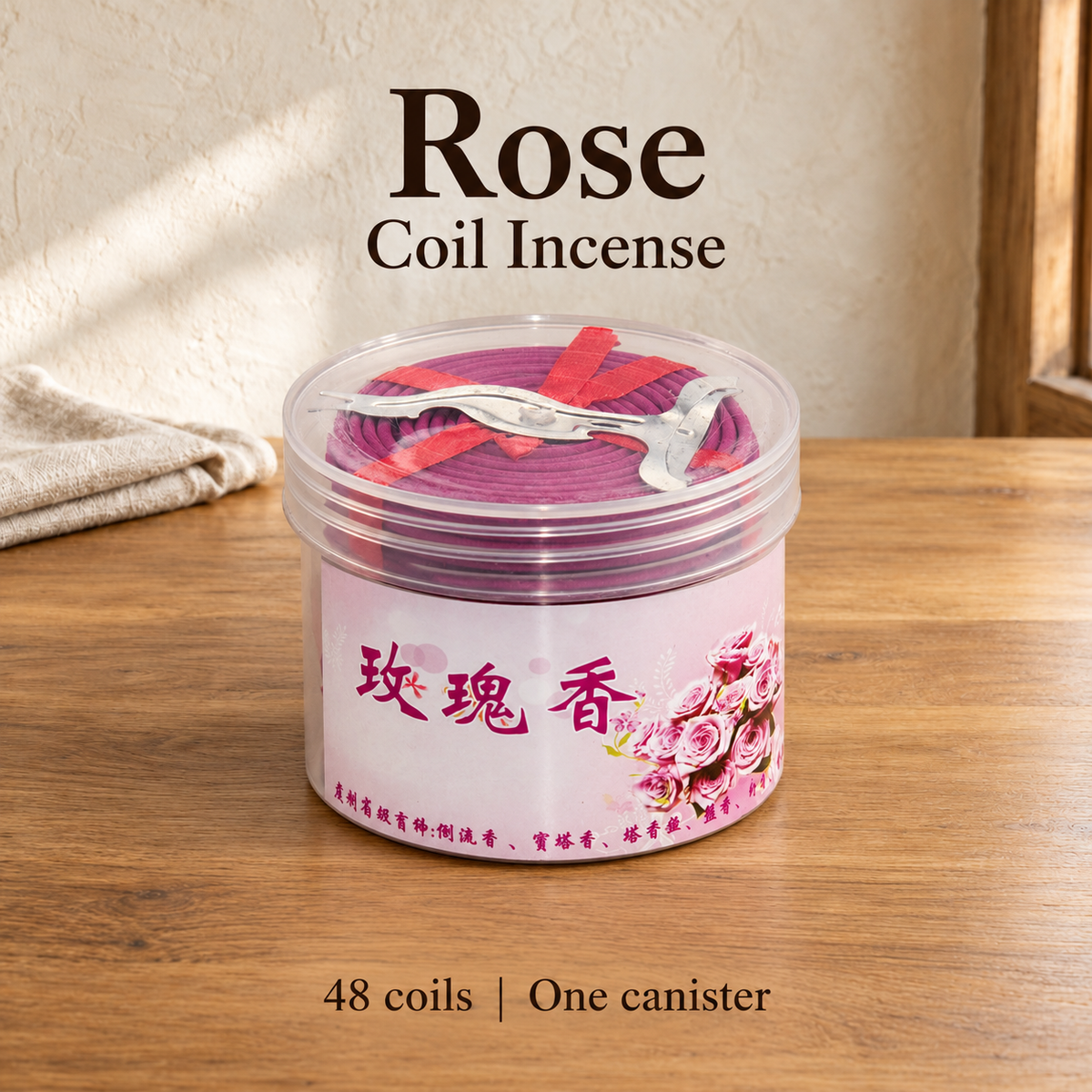 Rose — 48 coils | One canister