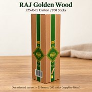 RAJ Incense Sticks — Golden Wood, Violet & Clove, 25-Box Cartons — variant-04