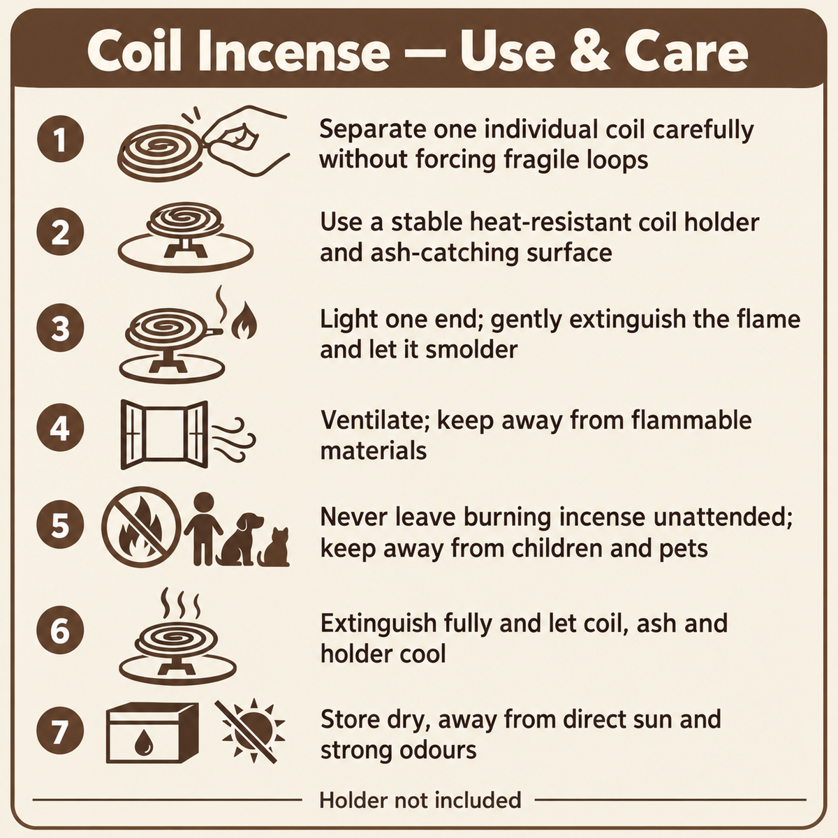 Coilincense safeuse care storage