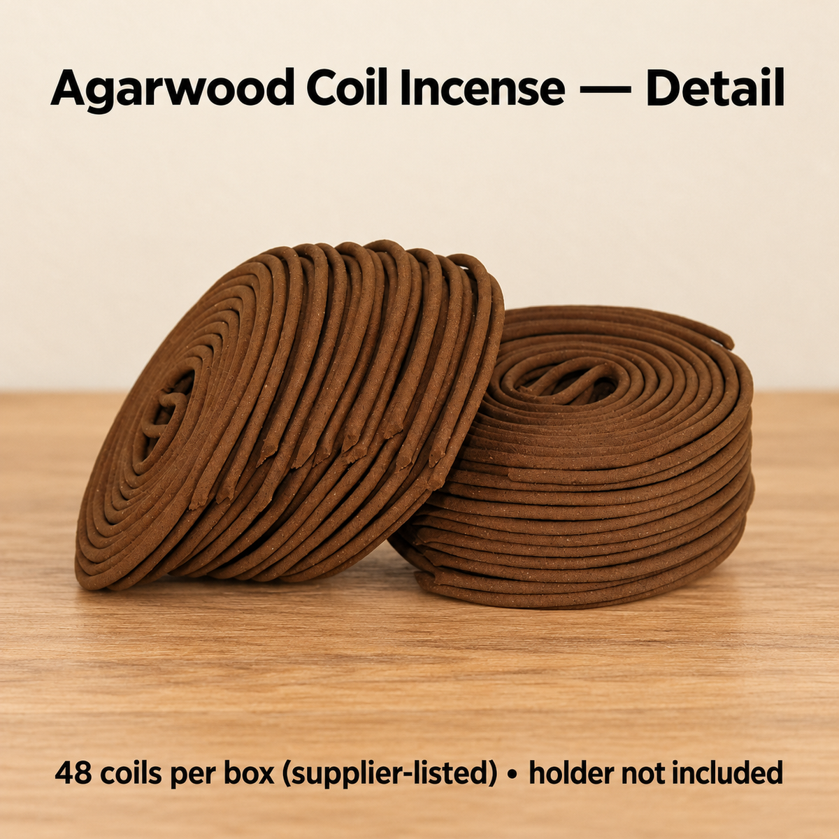 Actual brownagarwoodcoilcontents texture detail