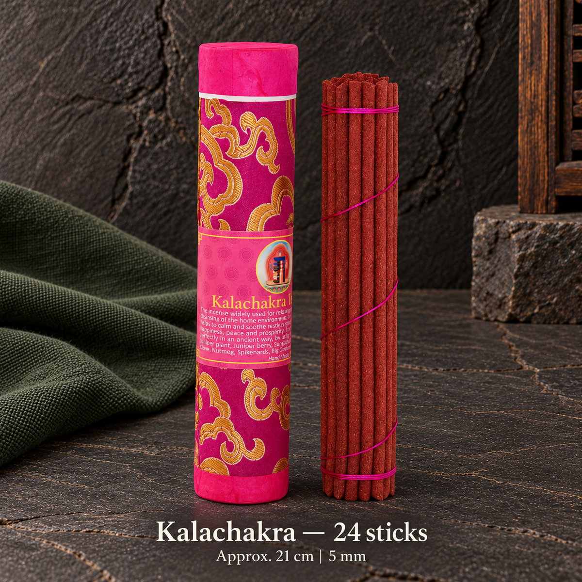TB615741162409-21 | Kalachakra — 24 sticks | approx. 21 cm / 5 mm
