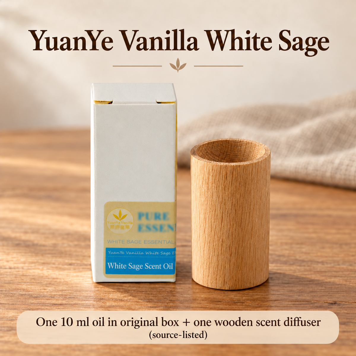 10 ml Scent Oil with Wooden Diffuser — Nine Selections | variant-01