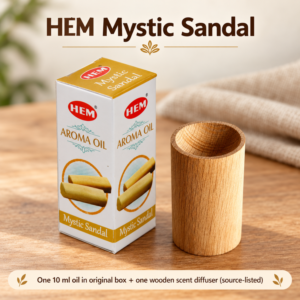10 ml Scent Oil with Wooden Diffuser — Nine Selections | variant-03