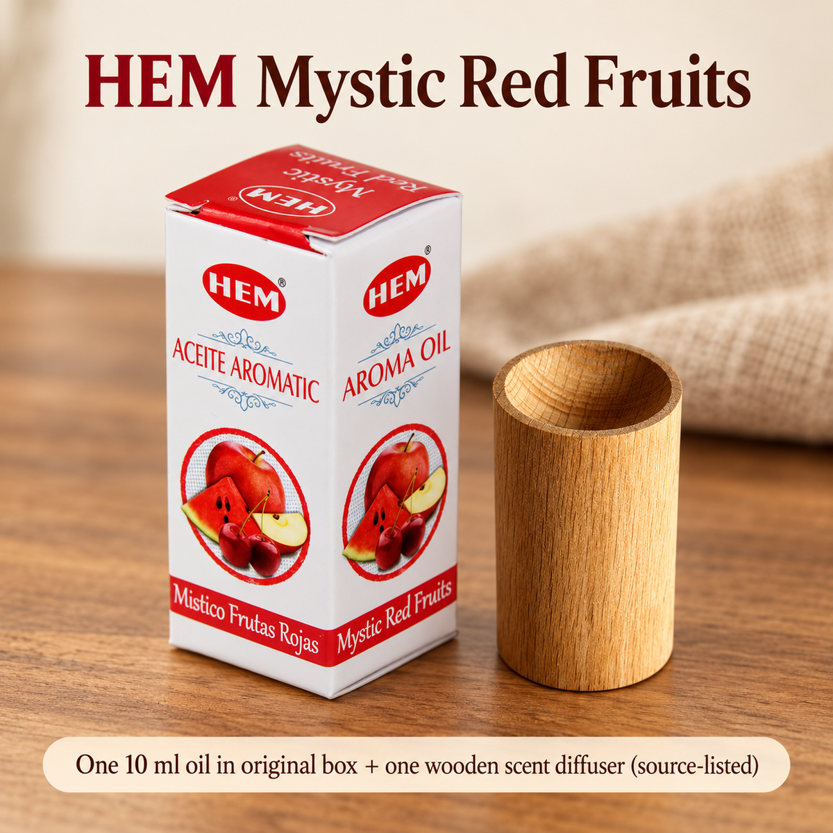 10 ml Scent Oil with Wooden Diffuser — Nine Selections | variant-06
