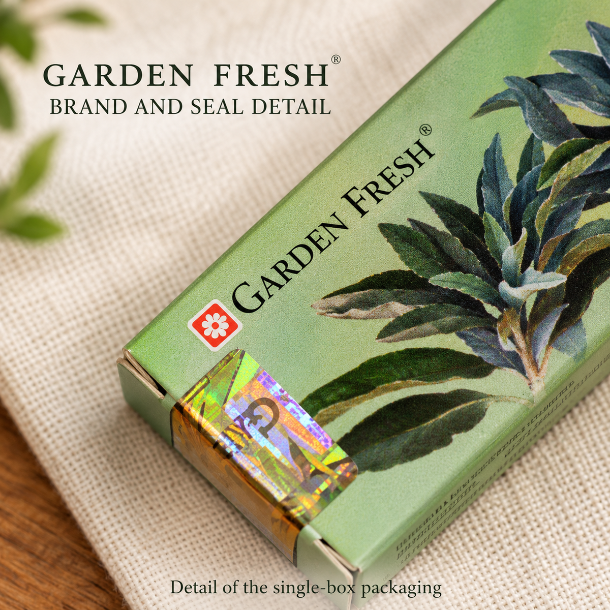 Garden Fresh branding detail