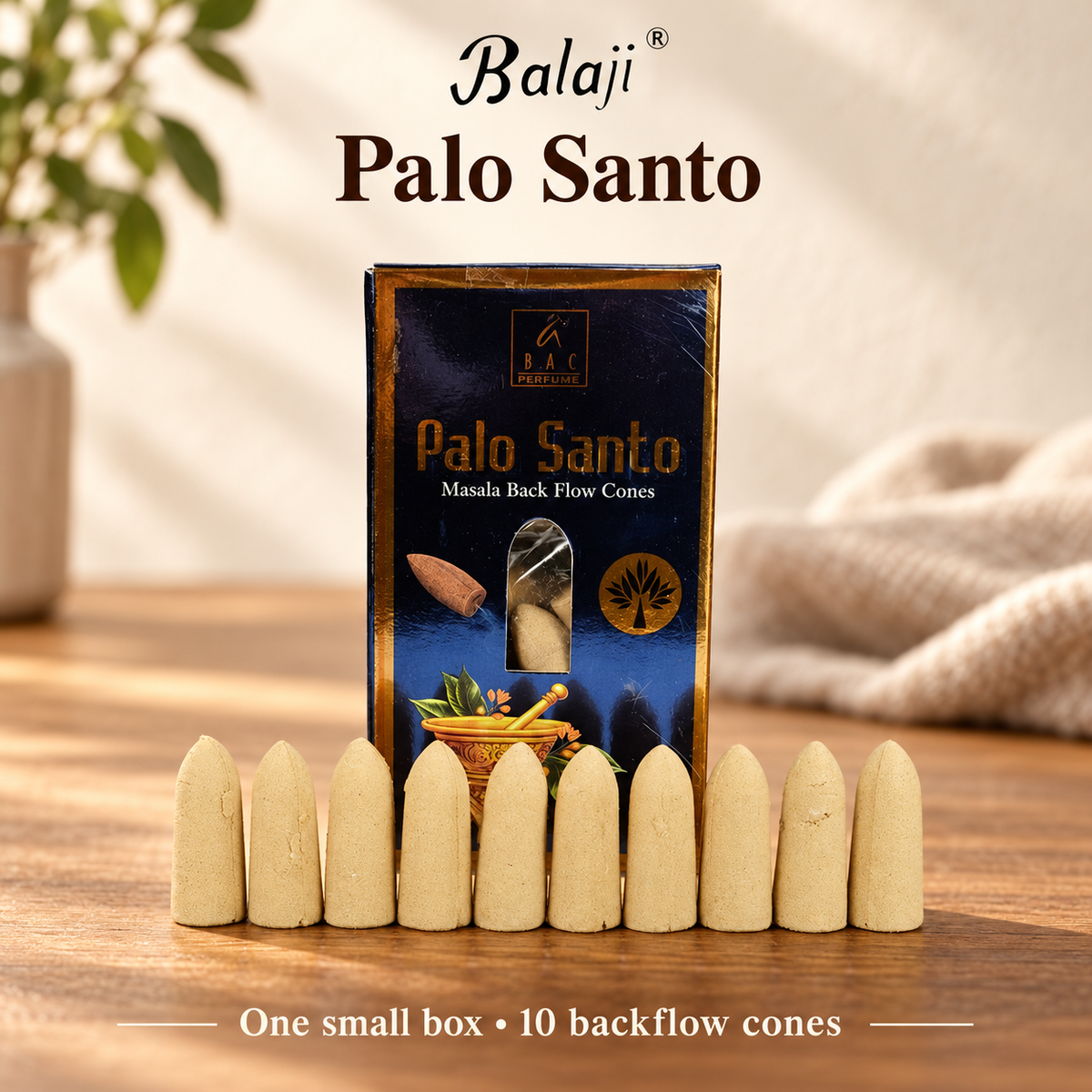 Balaji Masala Backflow Cones — Five Fragrances, 10 per Box — variant-02