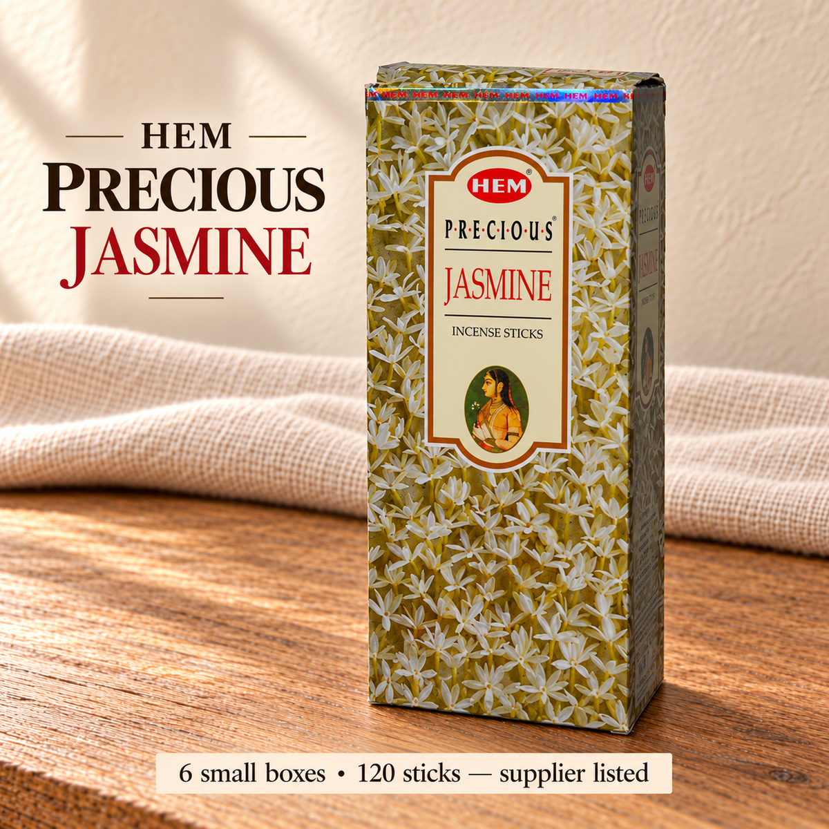HEM Precious Jasmine — Six-Box Carton