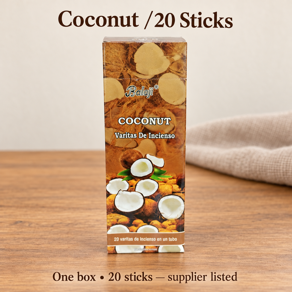 Balaji incense — Coconut /20 Sticks