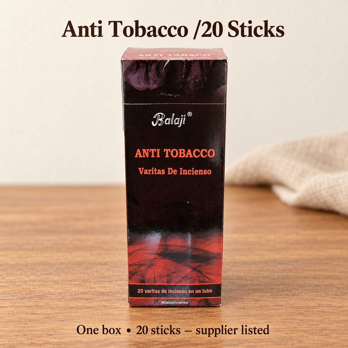 Balaji incense — Anti Tobacco /20 Sticks