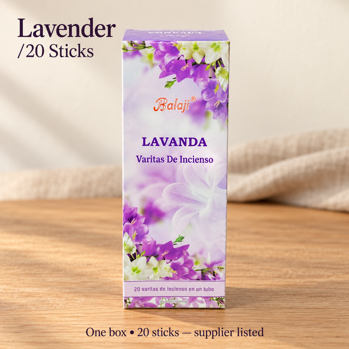 Balaji incense — Lavender /20 Sticks