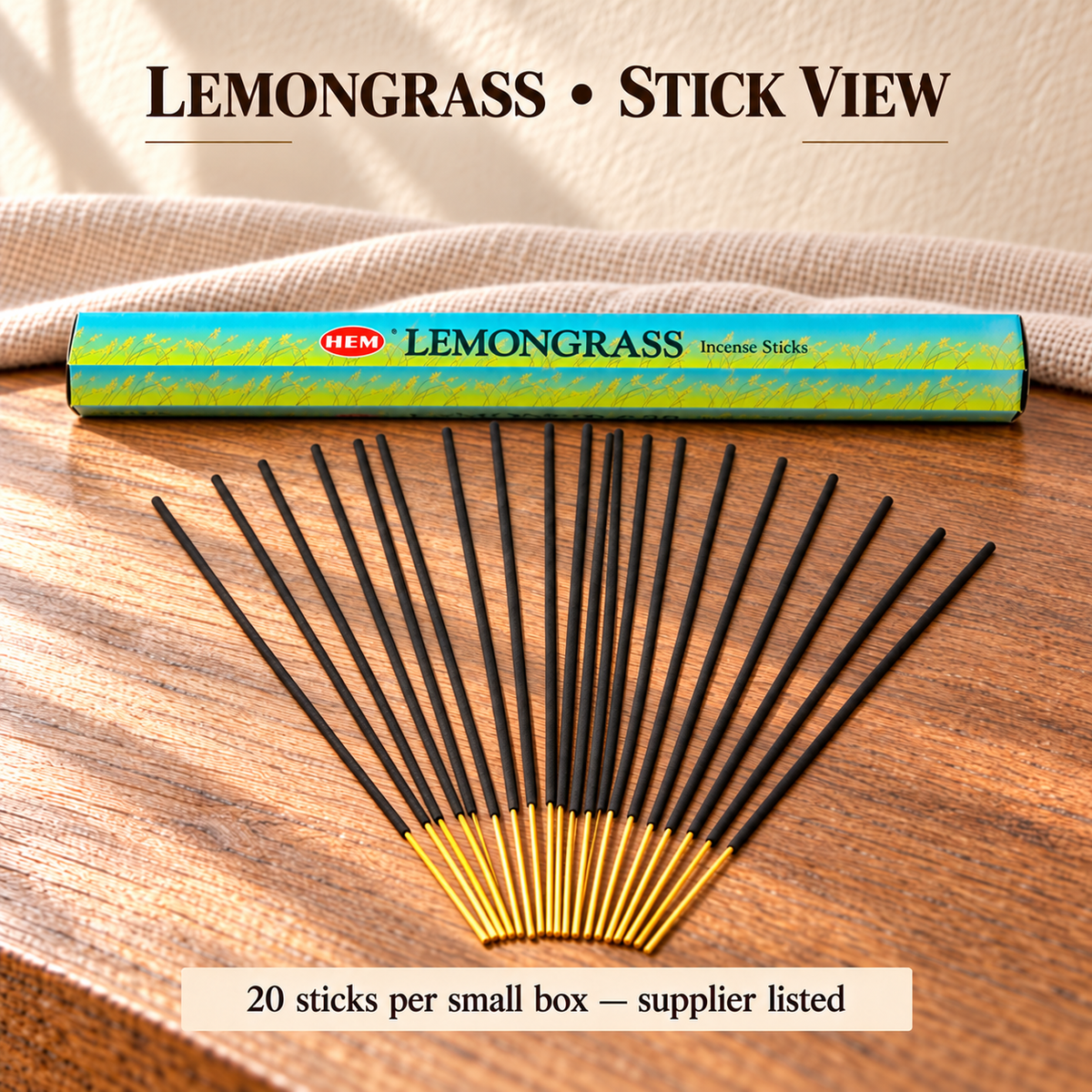 Lemongrass sticks source view
