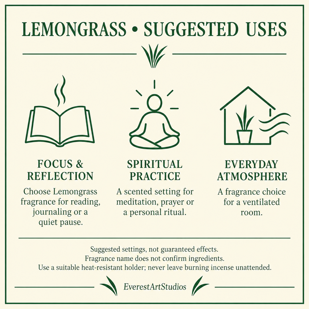 Lemongrass suggested uses