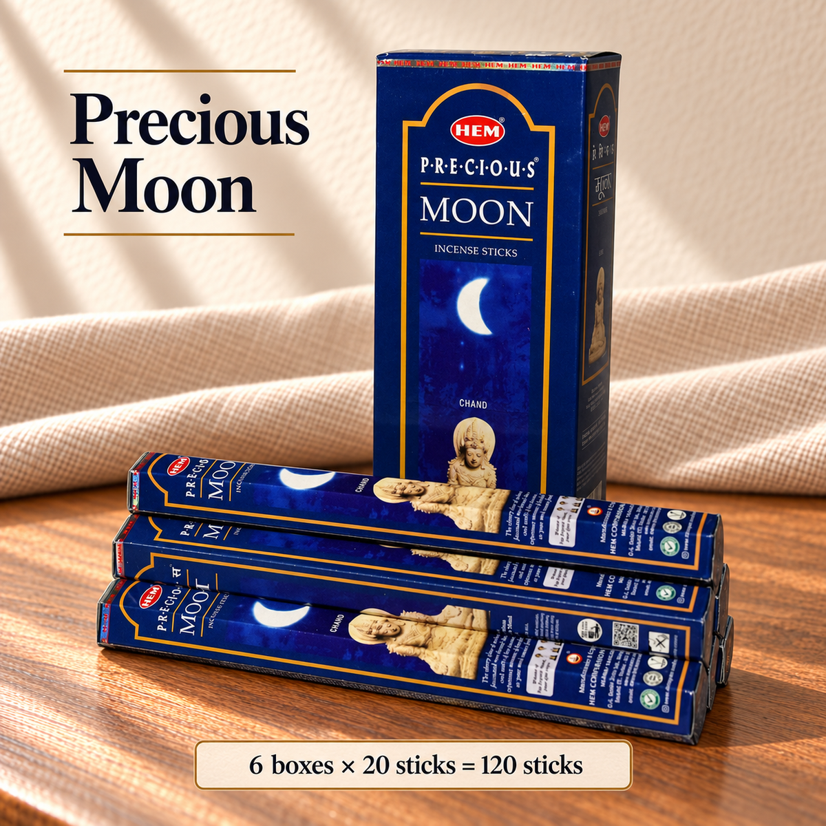 TB638749526507-21 | Precious Moon | 6 boxes × 20 sticks = 120 sticks