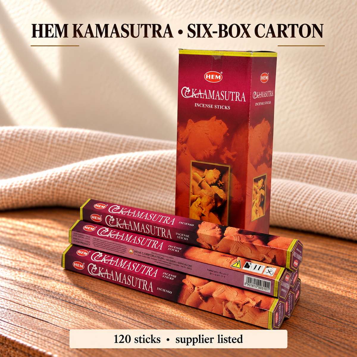 HEM Kamasutra — Six-Box Carton