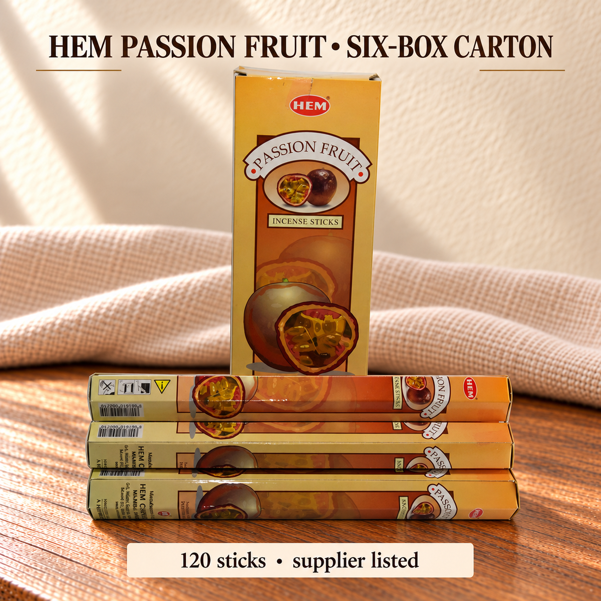 HEM Passion Fruit — Six-Box Carton