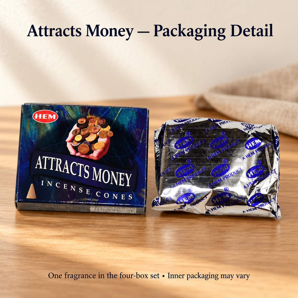 HEM Four-Fragrance Incense Cone Set — 4 Boxes /40 Cones | product-02