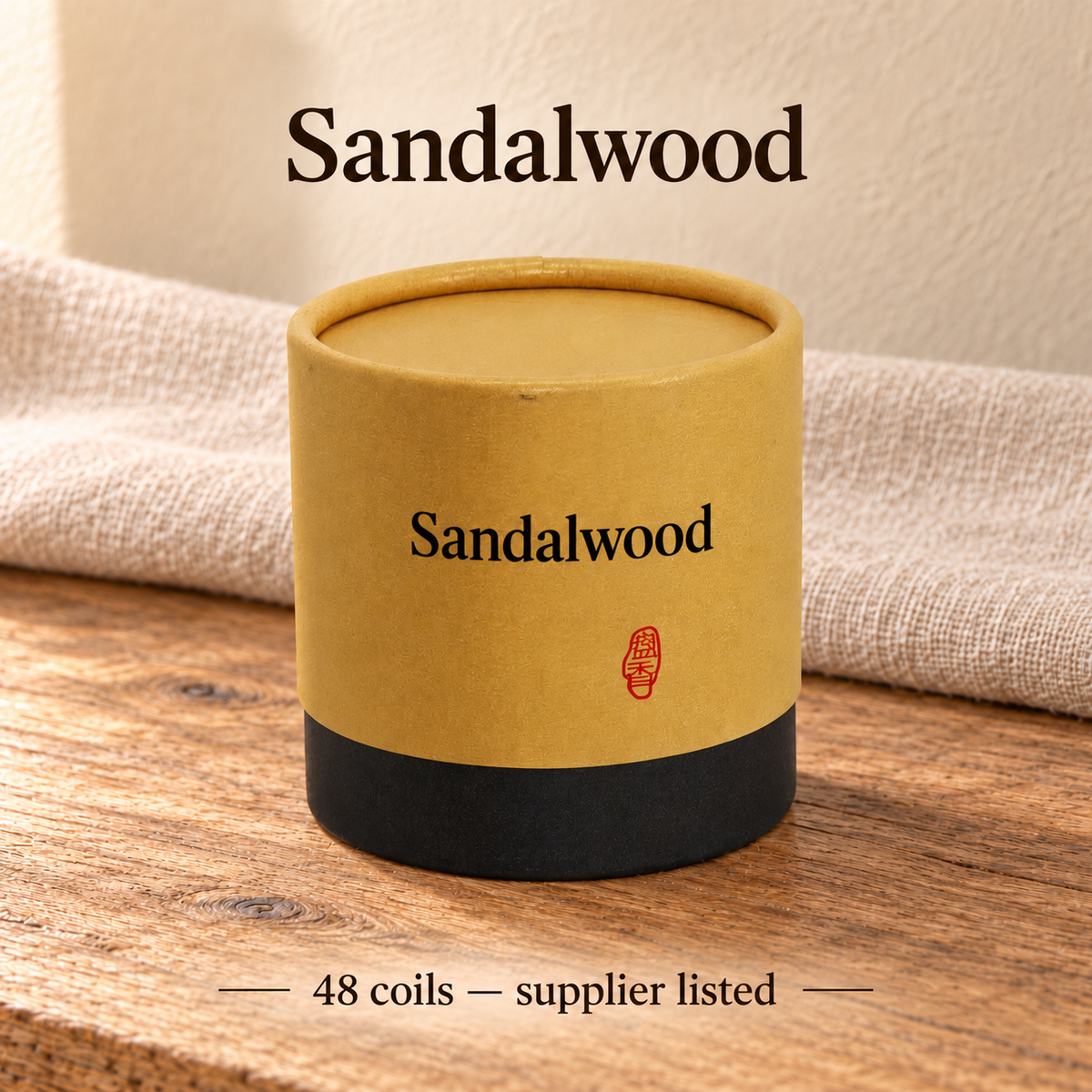 TB655056830127-05 | Sandalwood | 48 coils — supplier listed