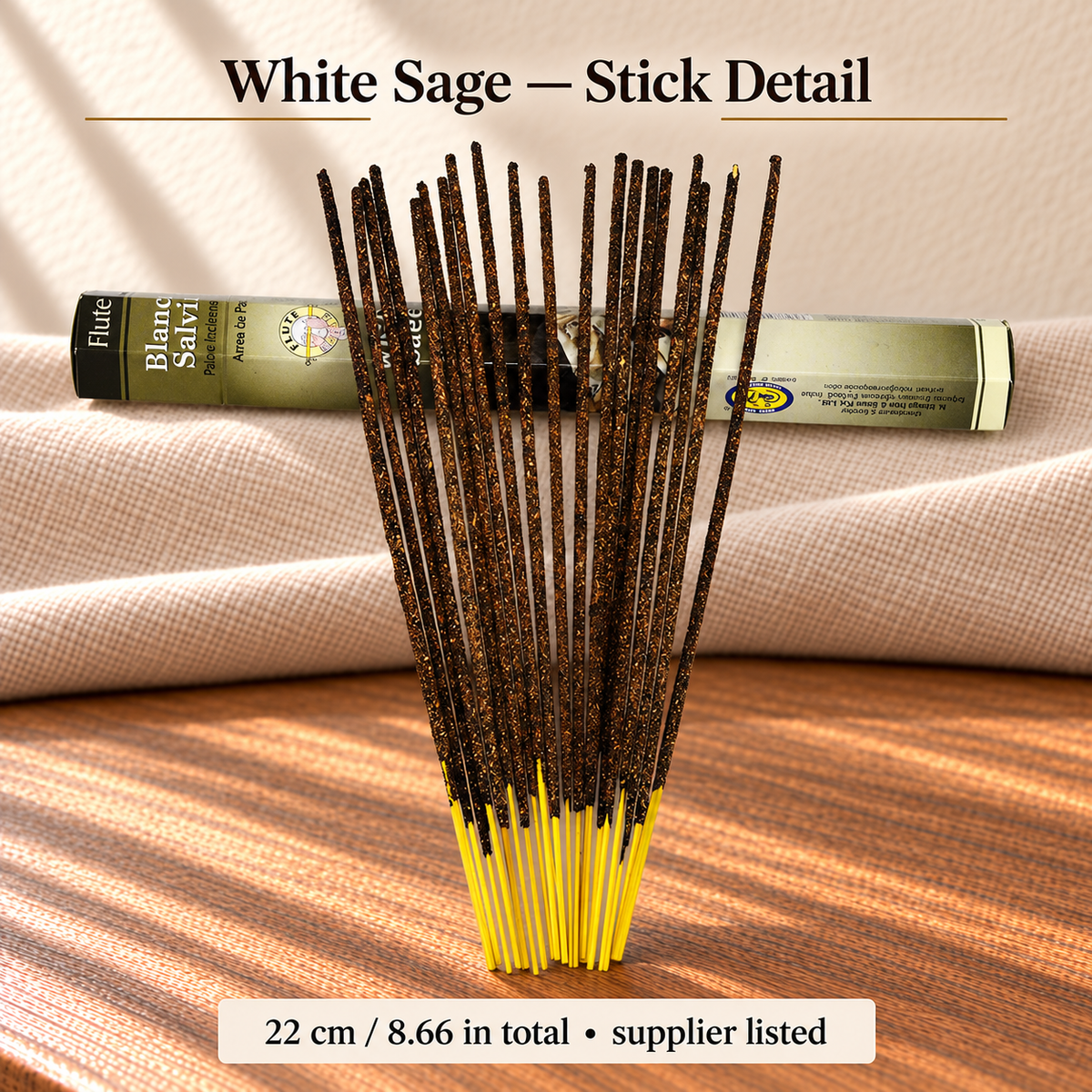 Original Flute White Sage stick detail