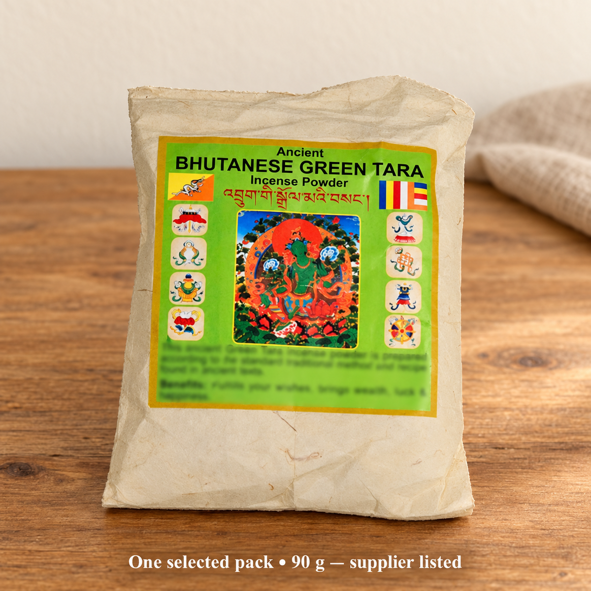 Bhutanese-Labeled Incense Powder — 14 Ritual Selections, 90 g — variant-01