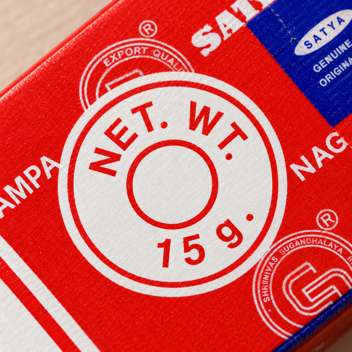 Satya Dragon’s Blood 15 g label detail