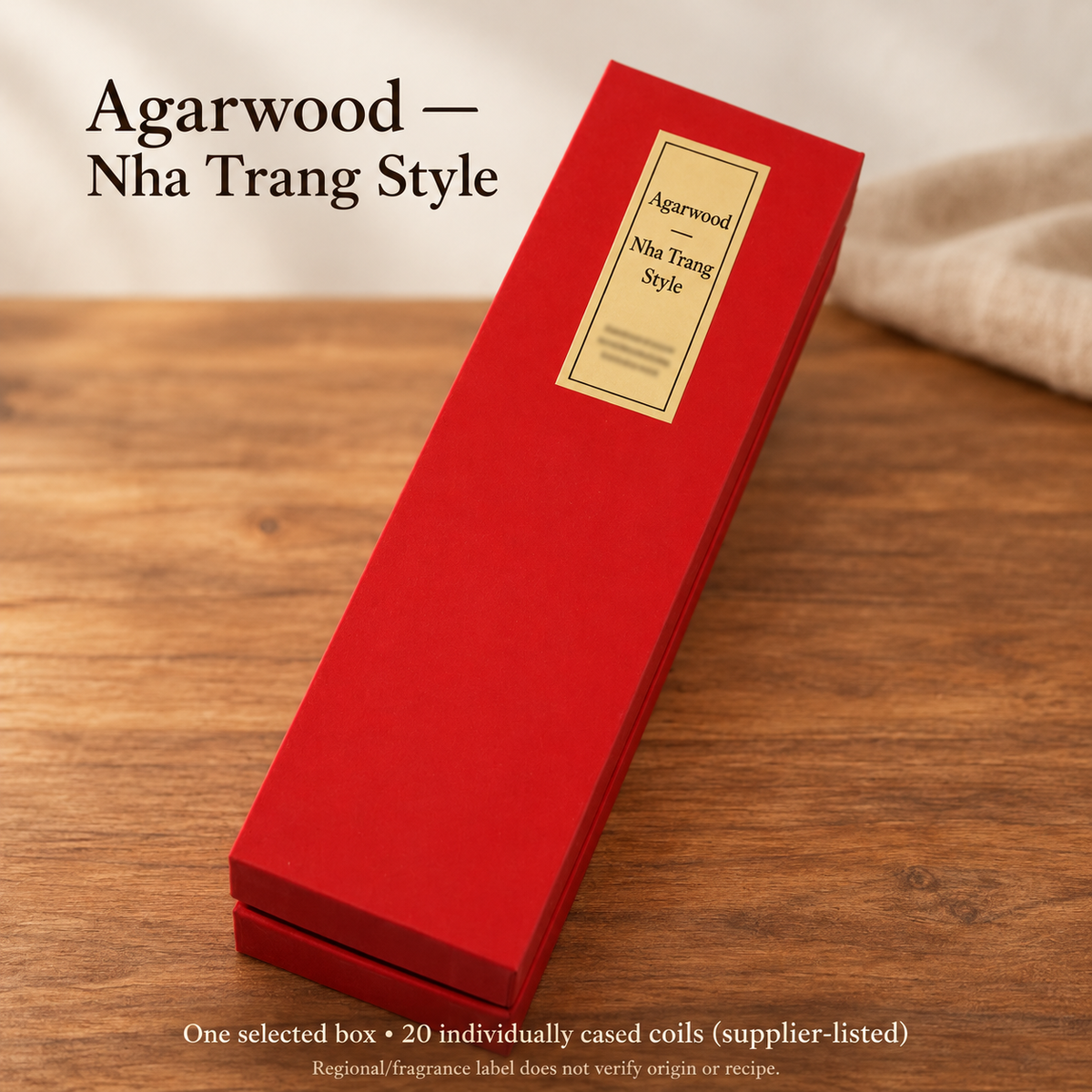 Individually Cased Coil Incense — Sandalwood, Agarwood & Pear Chamber | variant-02