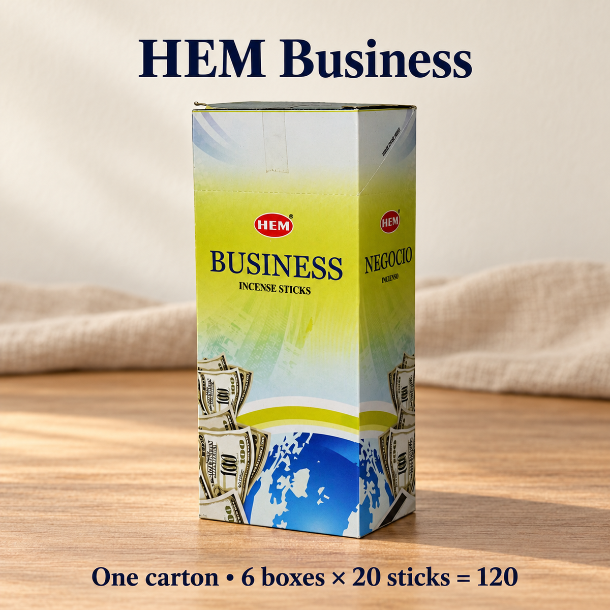 HEM Incense Sticks — Call Client, Business & Attracts Money, 120-Stick Cartons — variant-07