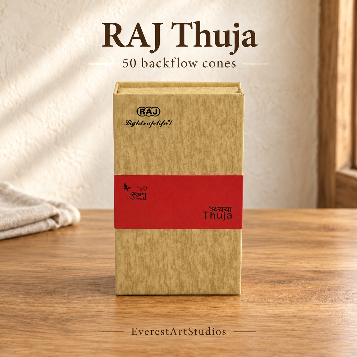 RAJ Backflow Incense Cones — Five Fragrances — variant-04