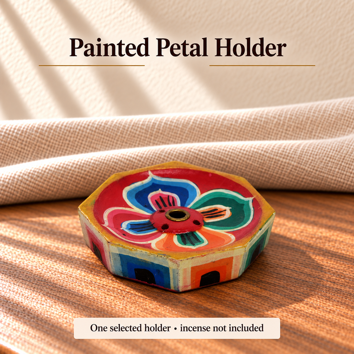 Painted Petal Holder
