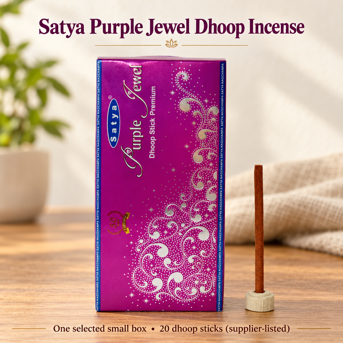 Satya Dhoop Incense — Fragrances in 10- or 20-Stick Boxes — variant-05