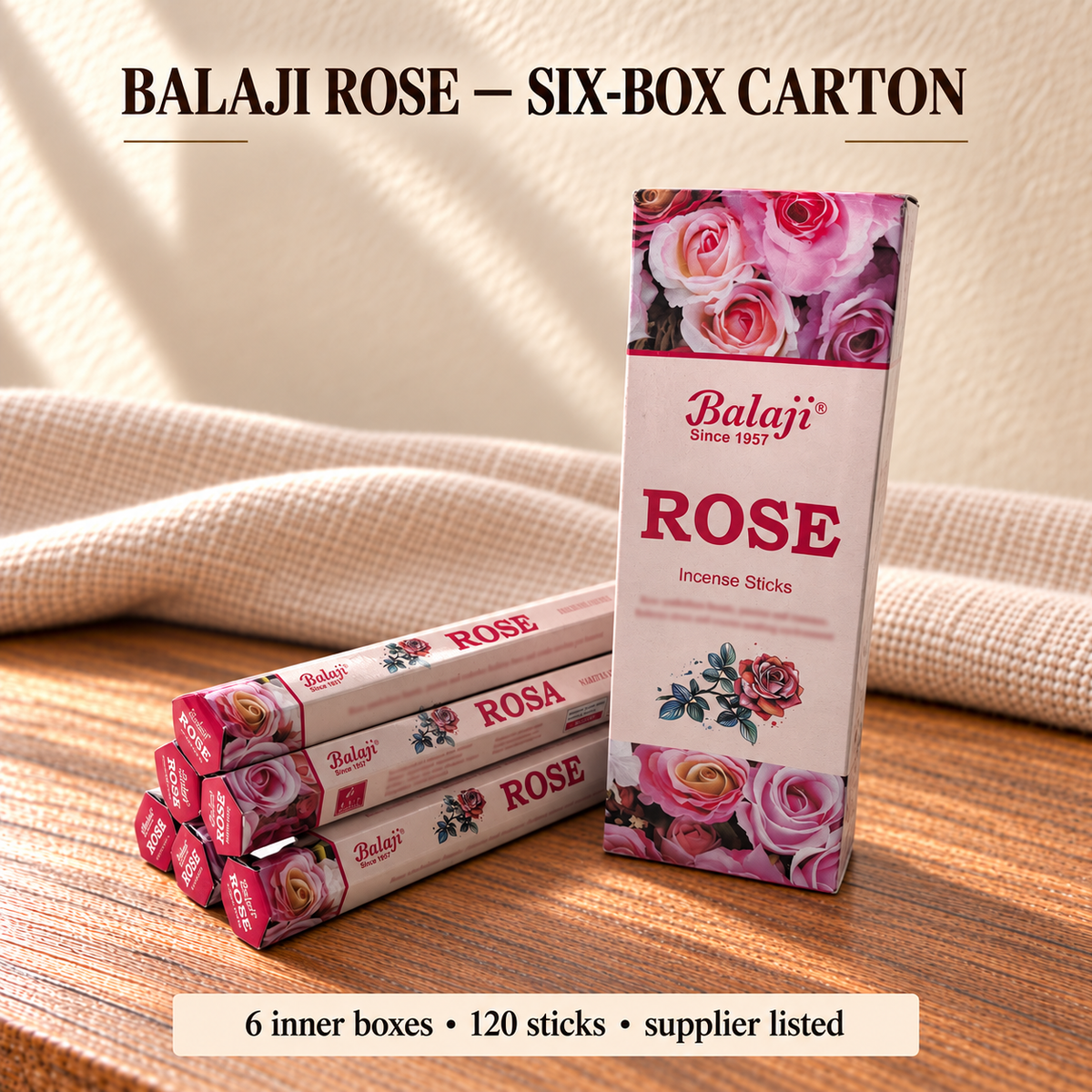 Rose — Six-Box Carton