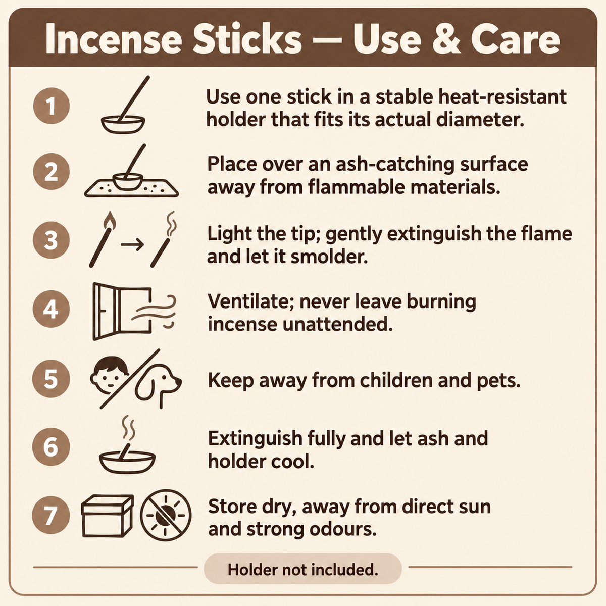 Herbsum incenseuse carestorage