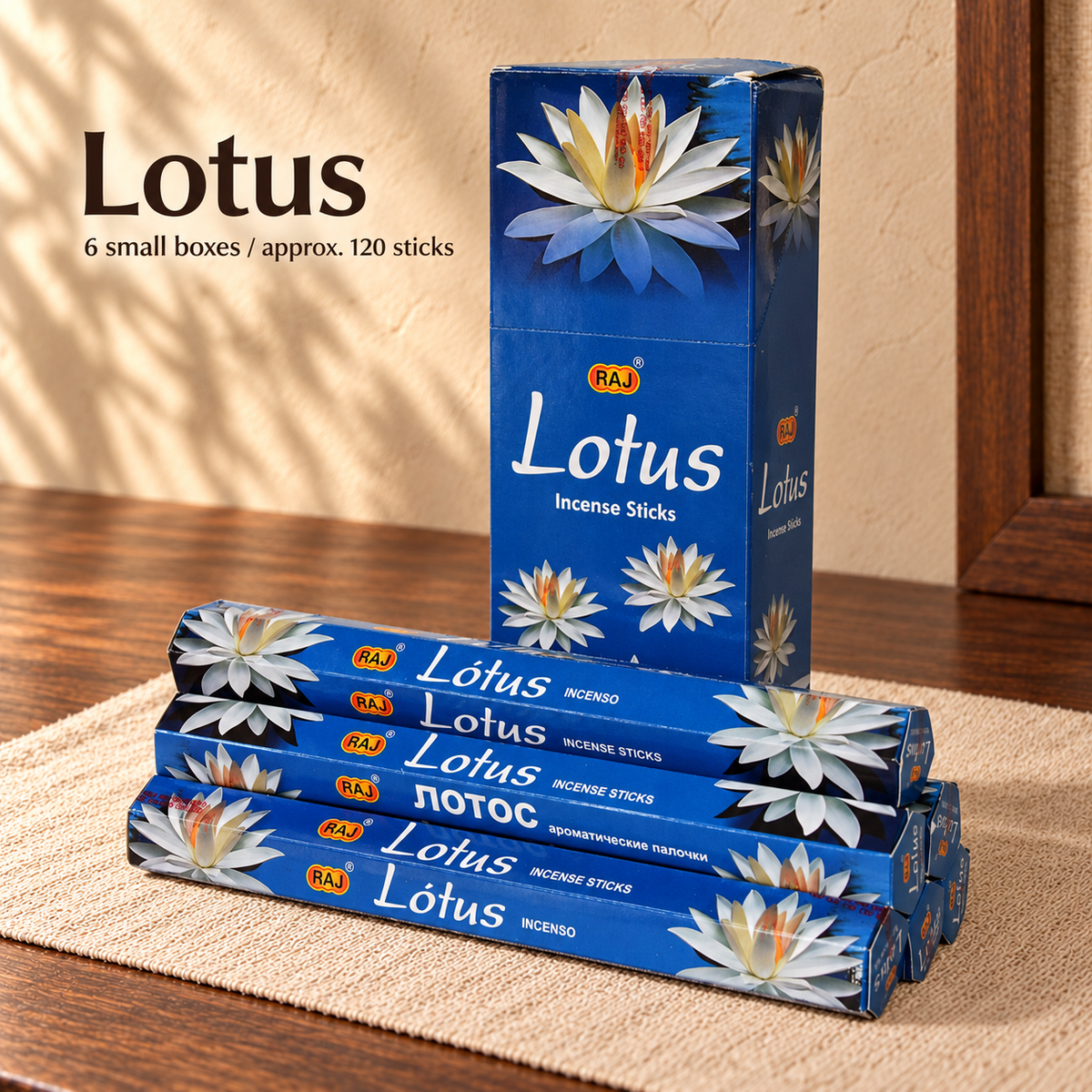 TB7101159486-30 | Lotus | 6 small boxes / approx. 120 sticks
