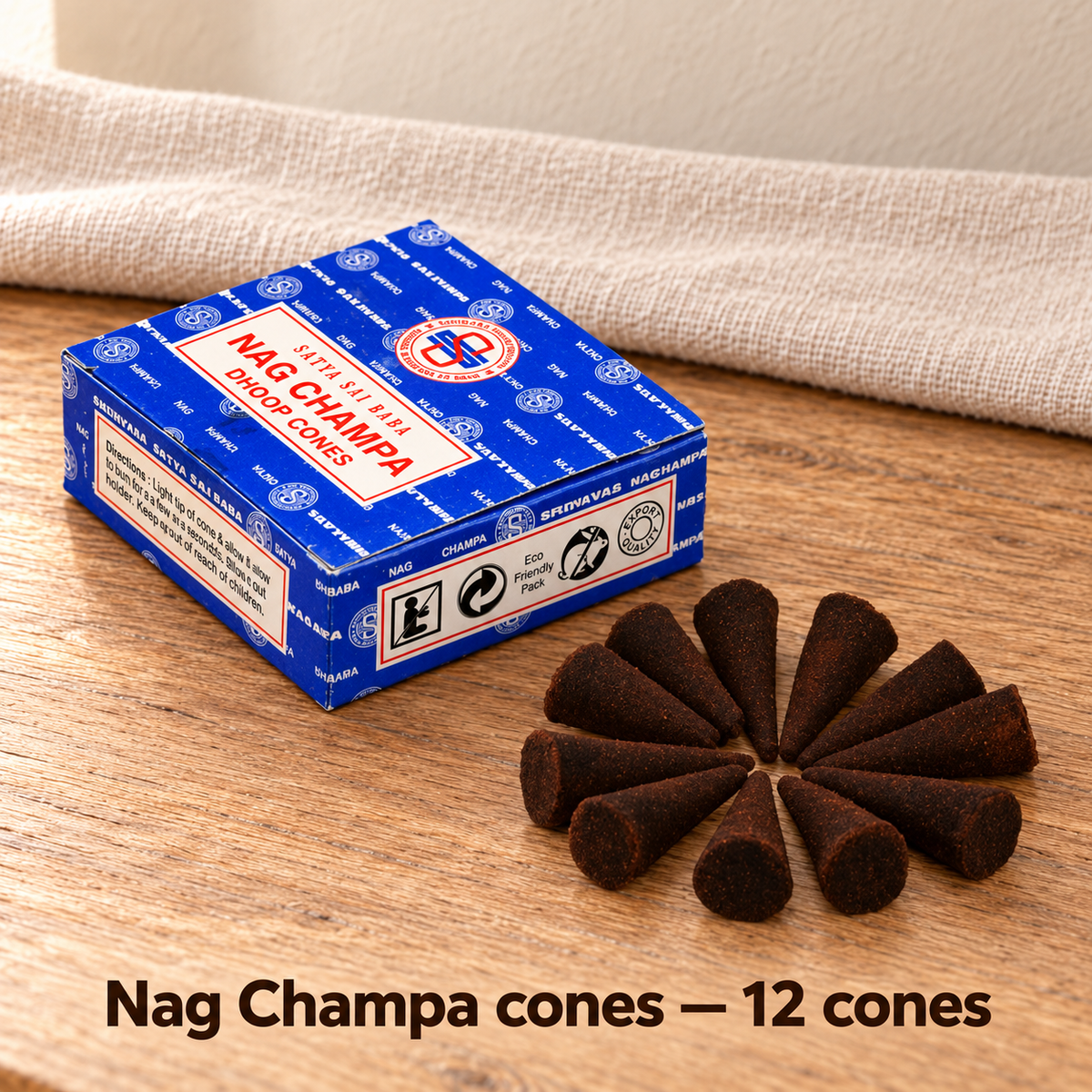 Nag Champa cones — 12 cones