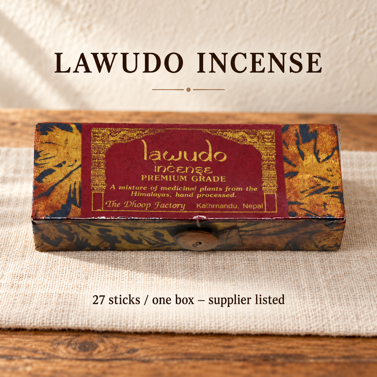 Lawudo | 27 sticks — supplier listed