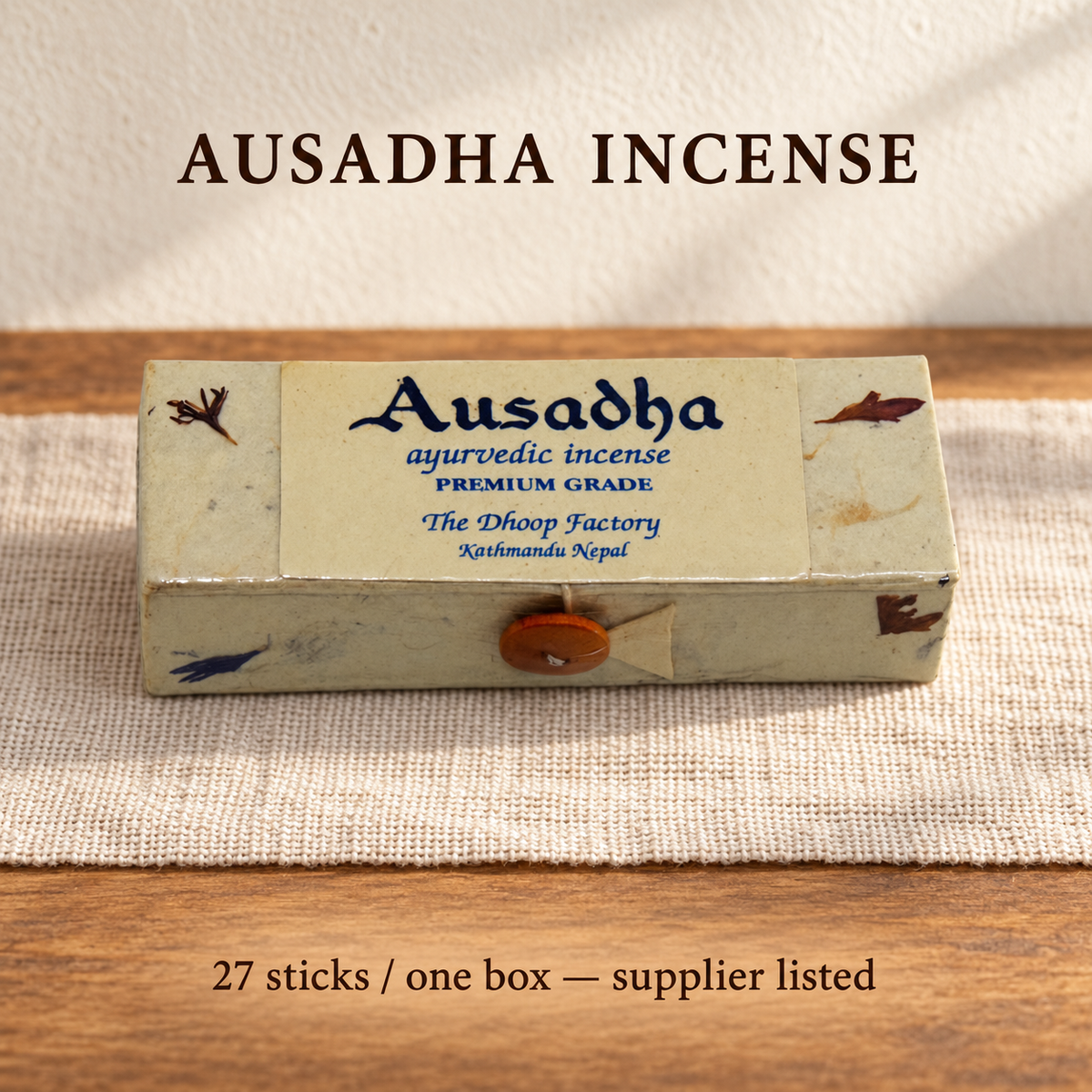 Ausadha | 27 sticks — supplier listed