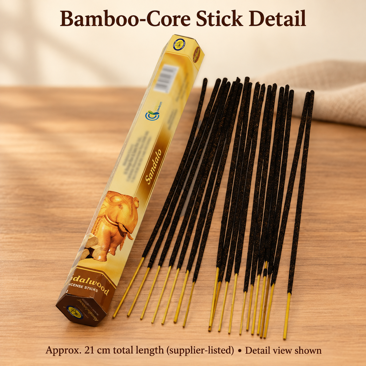 Cycle Herbsum Sandalwood Incense — Six-Box Carton, 120 Sticks | product-04