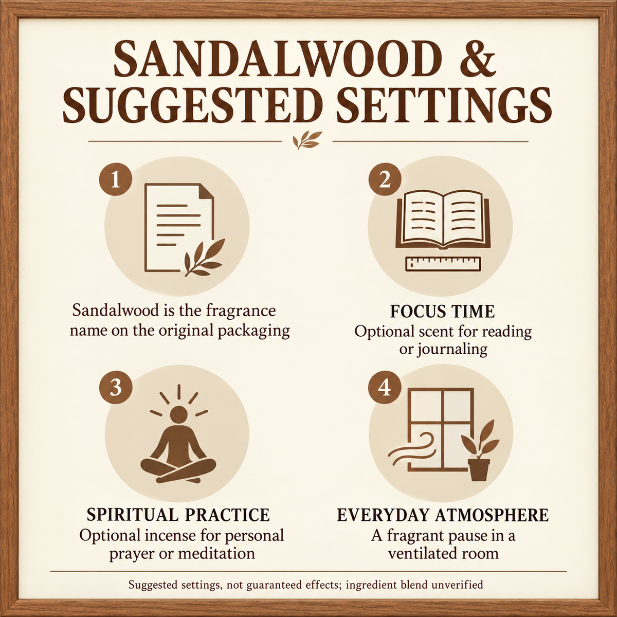 Cycle Herbsum Sandalwood Incense — Six-Box Carton, 120 Sticks | uses