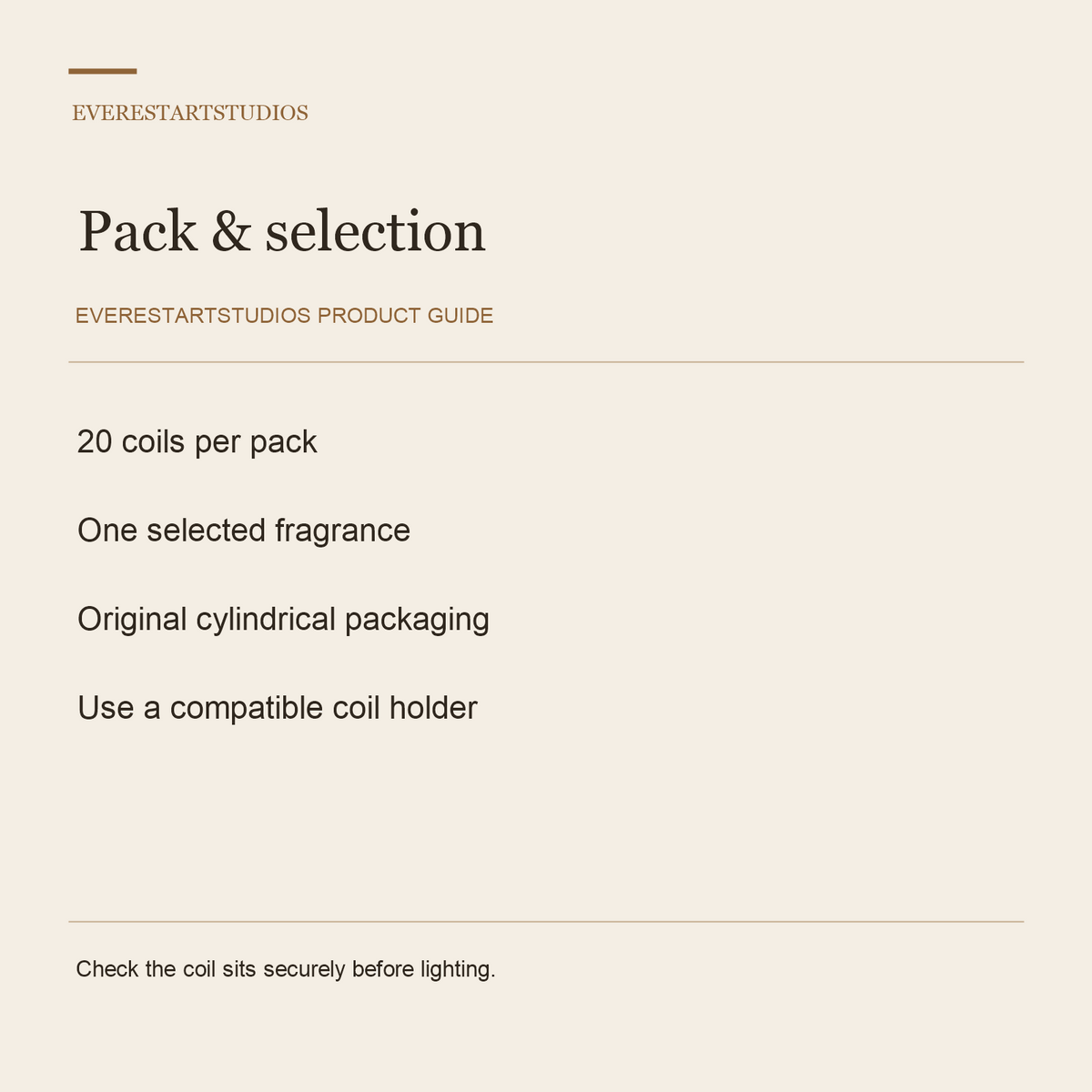 Nippon Kodo Coil Incense — Four Selections, 20 Coils — Pack & selection
