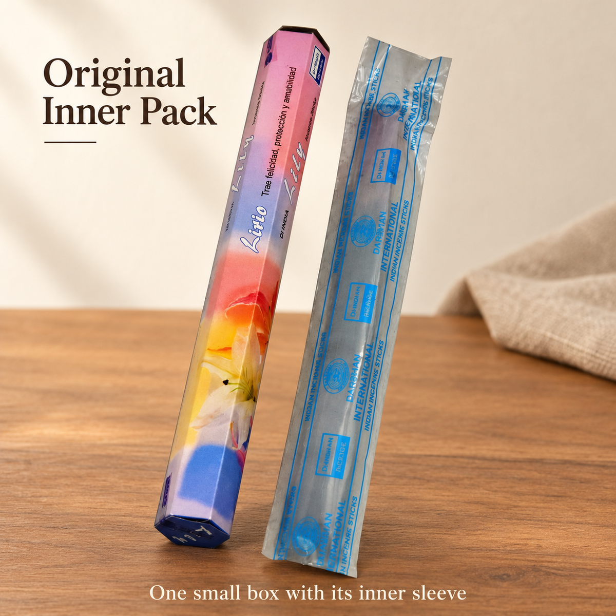 DI India Lily Incense Sticks — 15-Stick Small Box | product-03