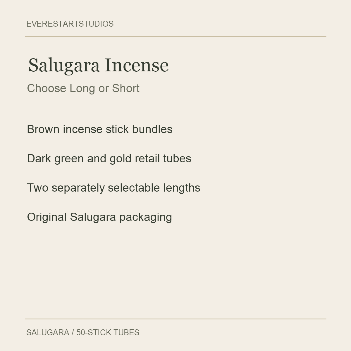 Salugara Incense Sticks — Salugara Incense