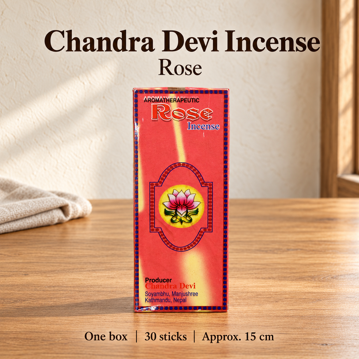 Chandra Devi Incense — Rose