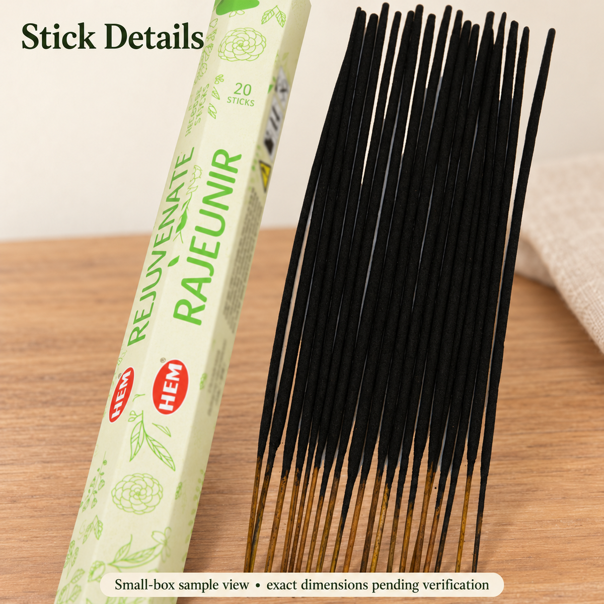 HEM Rejuvenate — bamboo-core stick sample view