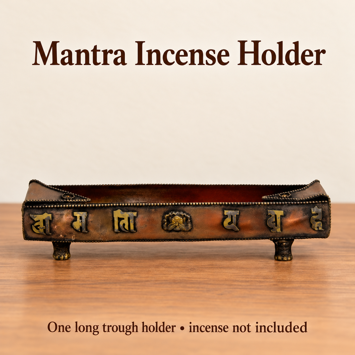 One antique-tone mantra troughholder only