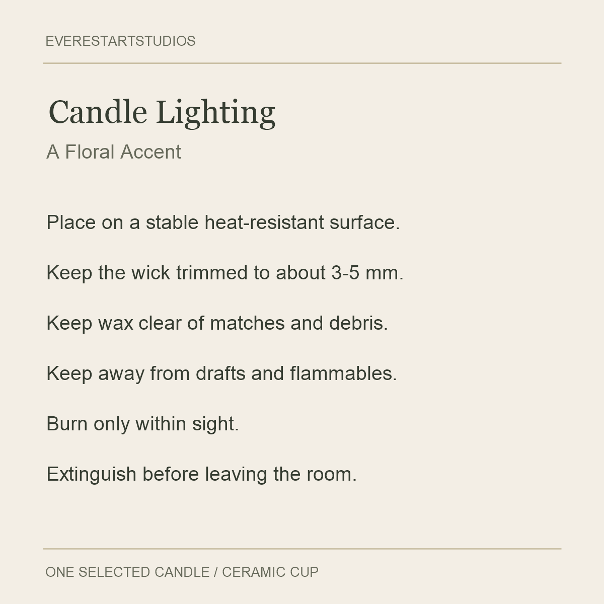 Floral Scented Candle — Rose or Gardenia — Candle Lighting