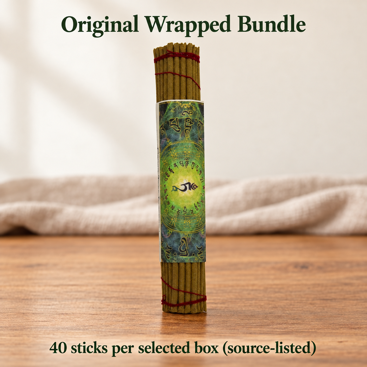 NADO Green Tara Coreless Incense — 40 Sticks, 22 cm | product-02